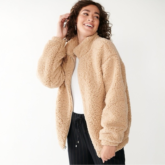 NINE WEST TEDDY BEAR JACKET - Picture 2 of 8